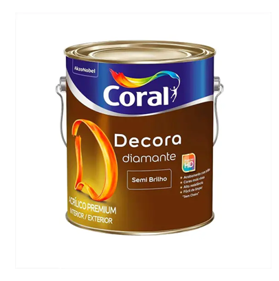 CORAL BASE DECORA DIAMANTE SEMI BRILHO P GL 3,2L