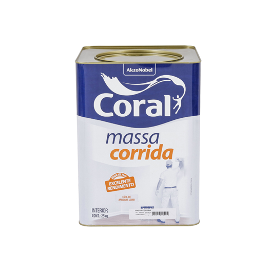 CORAL MASSA CORRIDA BRANCA LTA 18L 25KG (5313621)